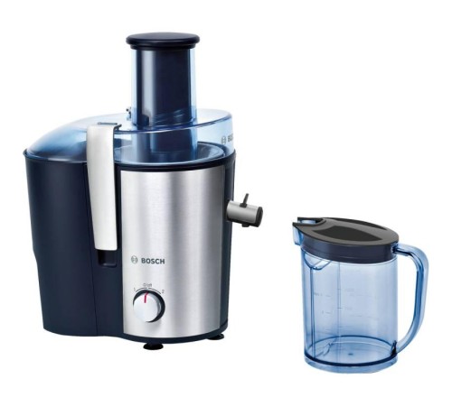 Соковыжималка BOSCH/ 700 Вт, универсальная, под целый фрукт,нерж/черный