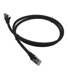 Патч-корд Патч-корд LANMASTER LSZH SFTP кат.6A, 0.5 м, черный