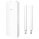 Точка доступа/ AX3000 High Power WiFi 6 Gigabit Outdoor Access Point, 2402Mbps at 5GHz + 574Mbps at 2.4GHz, 1 x Gigabit RJ45, 2 Detachable Antennas, 802.3at/802.3af PoE or 48V passive PoE, IP65 Waterproof, lightning protection, 48V passive PoE adapter inc