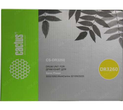 -/ Блок фотобарабана Cactus CS-DR3260 101R00474 черный ч/б:10000стр. для PH 3052/3260 WC 3215/3225 Xero