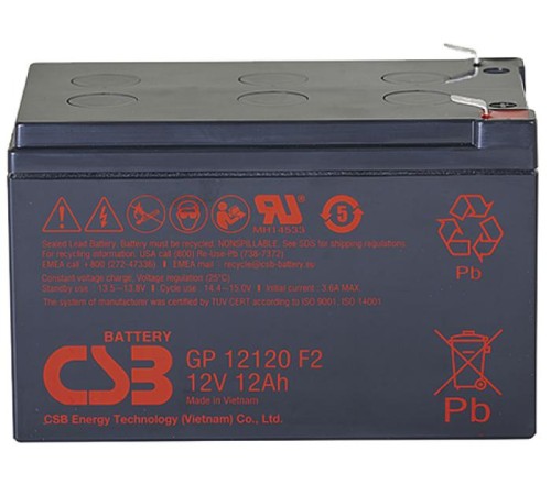 АКБ CSB Аккумуляторная батарея для ИБП (12V/12Ah) АКБ CSB Аккумуляторная батарея для ИБП (12V/12Ah)