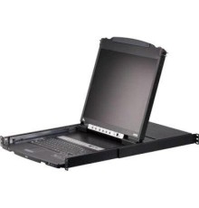 KVM переключатель ATEN 19" 8-Port PS/2-USB VGA Dual Rail LCD KVM Switch