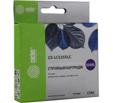 -/ Картридж струйный Cactus CS-LC525XLC голубой (14.4мл) для Brother DCP-J100/J105/J200