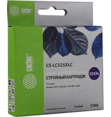 -/ Картридж струйный Cactus CS-LC525XLC голубой (14.4мл) для Brother DCP-J100/J105/J200