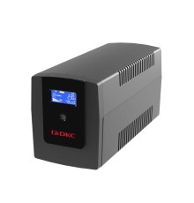 Линейно-интерактивный ИБП ДКС серии Info LCD, 1500 ВА/900 Вт, 1/1, 4xIEC C13, USB + RJ45, LCD, 2x8Aч