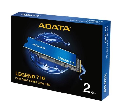 Твердотельный накопитель ADATA LEGEND 710 M.2 2280 NVMe PCIe 3.0 x4 2TB 2400/1800 COLOR BOX