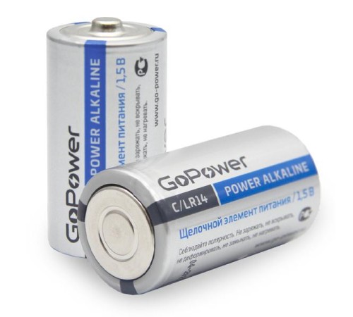 Батарейка/ Батарейка GoPower LR14 C BL2 Alkaline 1.5V (2/12/192) блистер (2 шт.) Батарейка/ Батарейка GoPower LR14 C BL2 Alkaline 1.5V (2/12/192) блистер (2 шт.)