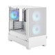 Корпус ПК без блока питания/ Case Fractal Design Pop Mini Air RGB TG Clear Tint, Mini-Tower, 3x120mm RGB, 2xUSB-A 3.2 mATX, mITX White