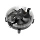 Кулер для процессора/ CPU Cooler PCCooler E80 (65W, 3-pin, 42mm, Al/Cu, -mm, 1x80mm, 29.61CFM, 22dBA, 2000RPM, S: 1851/1700/1200/115X, AM5/AM4, silver, black)