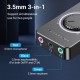 Внешняя звуковая карта Vention USB c регулятором громкости Черная