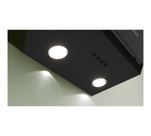 Вытяжка BOSCH Наклонная, 360 м3/ч, 60см, цвет: черный , Push buttons