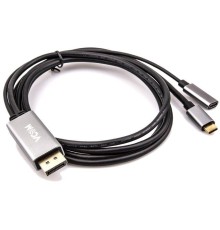 Кабель-адаптер/ Кабель-адаптер USB 3.1 Type-Cm --> DP(m) 4K@60Hz, 1.8m , PD,Aluminium Shell, VCOM <CU422MCPD-1.8M>