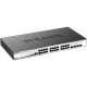 Коммутатор/ DGS-1210-28X/ME Managed L2 Metro Ethernet Switch 24x1000Base-T, 4x10GBase-X SFP+, Surge 6KV, CLI, RJ45 Console, RPS