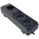 Сетевой фильтр/ Surge protector Pilot 3G 3xGP euro outlets, 10А/2.2кВа, 2xUSB, 3m, grafit