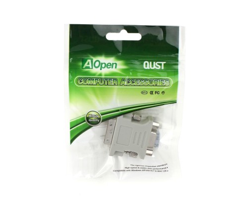 Переходник/ Переходник DVI-I --> VGA(15F) Aopen/Qust <ACA301>