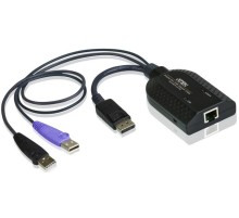 Модуль удлинителя, Display port+KBD+MOUSE USB,  50 метр., для подкл. комплекта перключат. KN2124v/2140v/4124v/4140v/2116A/2132/4116/4132; KM0532/0932/0032, макс.разреш., 1920*1200, RJ45+HD-DP+USB A-тип, Female+2xMale, без Б.П., (DDC2B) [KA7169]/ATEN/ Disp