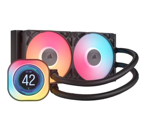 Система жидкостного охлаждения/ Water Cooling System Corsair iCUE LINK TITAN 240 RX LCD (240mm, Black, RGB/ Fans: 2x120mm, 73.5CFM, 36dBA, 2100RPM/ S: 1851, 1700, AM5, AM4) Система жидкостного охлаждения/ Water Cooling System Corsair iCUE LINK TITAN 240 RX LCD (240mm, Black, RGB/ Fans: 2x120mm, 73.5CFM, 36dBA, 2100RPM/ S: 1851, 1700, AM5, AM4)