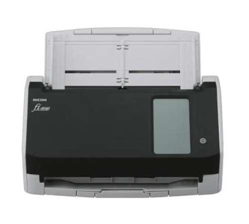 Сканер Ricoh scanner fi-8040 (Сканер уровня рабочей группы, 40 стр/мин, 80 изобр/мин, А4, двустороннее устройство АПД, USB 3.2, RJ-45, 4,3-дюймовый дисплей с сенсорным управлением) аналог Fujitsu fi-8040