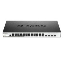 Коммутатор/ DGS-1210-28XS/ME/B2A Managed L2 Metro Ethernet Switch 24x1000Base-X SFP, 4x10GBase-X SFP+, CLI, RJ45 Console, RPS