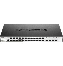 Коммутатор/ DGS-1210-28XS/ME/B2A Managed L2 Metro Ethernet Switch 24x1000Base-X SFP, 4x10GBase-X SFP+, CLI, RJ45 Console, RPS
