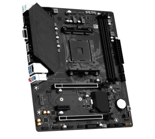 Материнская плата MAXSUN MS-Terminator B550M, AM4, B550, 2*DDR4, 4*SATA 3.0, M.2, 2*USB 3.2, 4*USB 2.0, 1*PCIE 16, 1*PCIE 4, 1*PCIE 1, HDMI+VGA, mATX