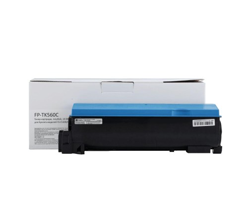 Тонер-картридж F+ imaging, голубой, 10 000 страниц, для Kyocera моделей FS-C5300/C5350DN (аналог TK-560C /1T02HNCEU0), FP-TK560C (Вскрытая упаковка)