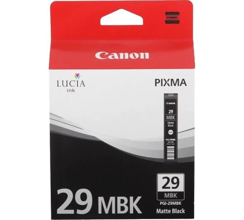Картридж/ IJ CARTRIDGE PGI-29 MBK EUR/OCN Картридж/ IJ CARTRIDGE PGI-29 MBK EUR/OCN