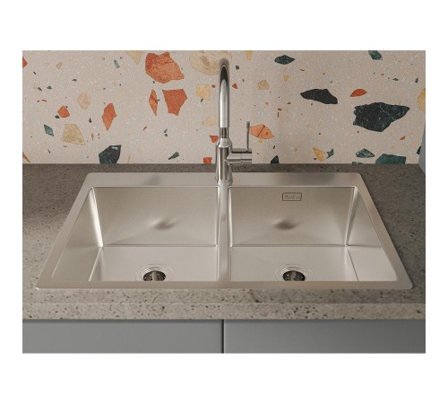 Кухонная мойка RIVELATO Rivelato Rinox 7450 2В Мойка нерж.сталь 2 чаши 740*500*200 мм, монтаж: врезной, материал: нержавеющая сталь, цвет: нержавеющая сталь Кухонная мойка RIVELATO Rivelato Rinox 7450 2В Мойка нерж.сталь 2 чаши 740*500*200 мм, монтаж: врезной, материал: нержавеющая сталь, цвет: нержавеющая сталь