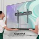 ONKRON кронштейн для телевизора 43"-85" фиксированный, чёрный FM6