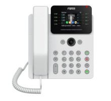SIP-Телефон Fanvil V62G, 12 SIP-акк., 2,8", 320x240 Цвет. экран, POE, БП в комп., 2x1 Gbps, Белый