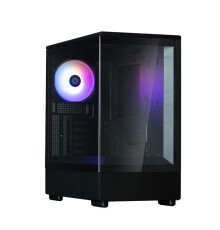 Корпус ZALMAN P10, MATX, BLACK, WINDOW, 2x3.5", 3x2.5", 1xUSB TYPE-C, 1xUSB3.0, REAR 1x120mm ARGB