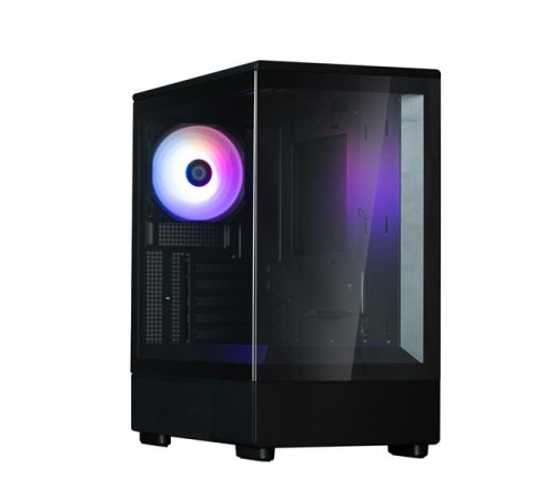 Корпус ZALMAN P10, MATX, BLACK, WINDOW, 2x3.5", 3x2.5", 1xUSB TYPE-C, 1xUSB3.0, REAR 1x120mm ARGB