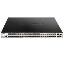 Коммутатор/ DGS-1210-52MPP/ME Managed L2 Metro Ethernet Switch 48x1000Base-T PoE, 4x1000Base-X SFP, PoE Budget 740W, Surge 6KV, CLI, RJ45 Console, Dying Gasp
