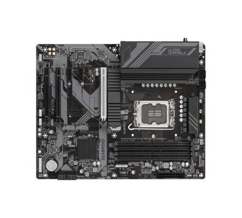 Материнская плата/ MB GIGABYTE INTEL Z790 s1700, 4xDDR5(192GB), HDMI 2.1/DP, 1xPCIe 5.0x16, 1xPCIe 4.0x16, 1xPCIe 3.0x16, 2xPCIe 3.0, 1xLAN (2.5GbE), Wi-Fi, BT, 4xSATA 6Gb/s, 3xM.2, 1xUSB-C, 5xUSB 3.2, 2xUSB 2.0, 1xPS/2, ATX Материнская плата/ MB GIGABYTE INTEL Z790 s1700, 4xDDR5(192GB), HDMI 2.1/DP, 1xPCIe 5.0x16, 1xPCIe 4.0x16, 1xPCIe 3.0x16, 2xPCIe 3.0, 1xLAN (2.5GbE), Wi-Fi, BT, 4xSATA 6Gb/s, 3xM.2, 1xUSB-C, 5xUSB 3.2, 2xUSB 2.0, 1xPS/2, ATX