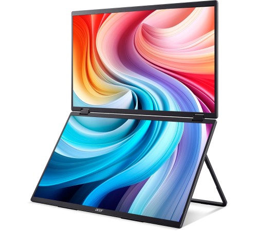 Монитор/ ACER PD193QEbmiuux 18,5'', Double Portable monitor, UltraThin Black, 16:9, IPS, 1920x1080, 4ms, 250cd, 100Hz, 1xHDMI + 2xType-C(15W) + SPK + Audio Out, Speakers 2Wx2, sync: FreeSync, Vesa:100x100 Монитор/ ACER PD193QEbmiuux 18,5'', Double Portable monitor, UltraThin Black, 16:9, IPS, 1920x1080, 4ms, 250cd, 100Hz, 1xHDMI + 2xType-C(15W) + SPK + Audio Out, Speakers 2Wx2, sync: FreeSync, Vesa:100x100