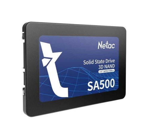 Твердотельный накопитель Netac SA500 2.5 SATAIII 3D NAND SSD 240GB, R/W up to 520/450MB/s 3Y