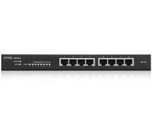 Коммутатор/ Zyxel NebulaFlex GS1915-8 Hybrid Smart L2 Switch, 8xGE, Silent (No Fan), Standalone/Cloud Management