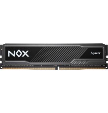 Оперативная память Apacer  DDR4  8GB  3200MHz DIMM NOX Black Gaming Memory (PC4-25600) CL16 1.35V Intel XMP 2.0, Heat Sink (Retail) 1024*8  3 years (AH4U08G32C28YMBAA-1)