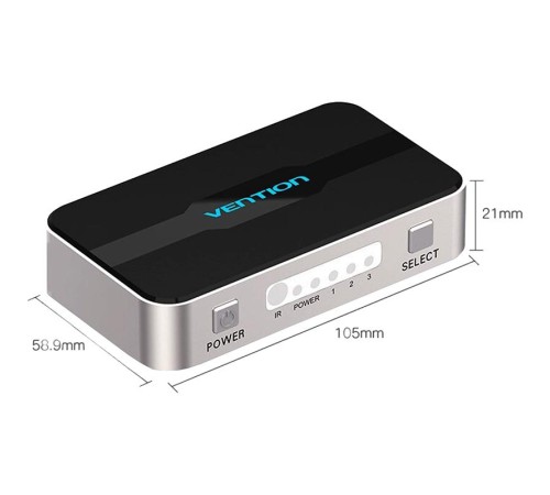 Переключатель (switch) 3x1 Vention HDMI v1.4 Переключатель (switch) 3x1 Vention HDMI v1.4
