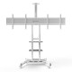 ONKRON мобильная стойка для ТВ 50"-86", макс 105.9кг, белая TS1881