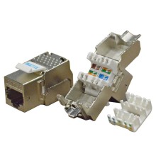  Модуль Keystone RJ45, Cat.5E, STP, 180 градусов
