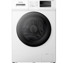 Стиральная машина с паром KORTING/ Стиральная машина с паром KORTING, узкая, глубина 45 см, 1400 об/мин, сенсорное управление, LED дисплей, инверторный мотор, энергоэффективность А+++, цвет белый