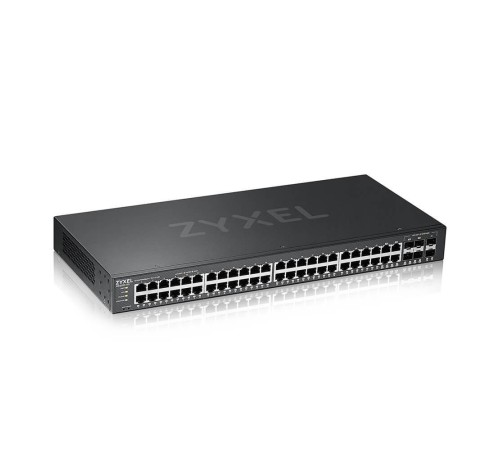 Коммутатор/ ZYXEL NebulaFlex Pro GS2220-50 Hybrid L2 Switch , 19 "rack, 44xGE, 4 combo ports (SFP / RJ-45), 2xSFP, standalone / cloud management