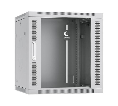 Шкаф Cabeus SH-05F-12U60/60-R Шкаф телекоммуникационный настенный разобранный 19" 12U 600x600x635mm (ШхГхВ) дверь стекло, цвет серый (RAL 7035) Шкаф Cabeus SH-05F-12U60/60-R Шкаф телекоммуникационный настенный разобранный 19" 12U 600x600x635mm (ШхГхВ) дверь стекло, цвет серый (RAL 7035)