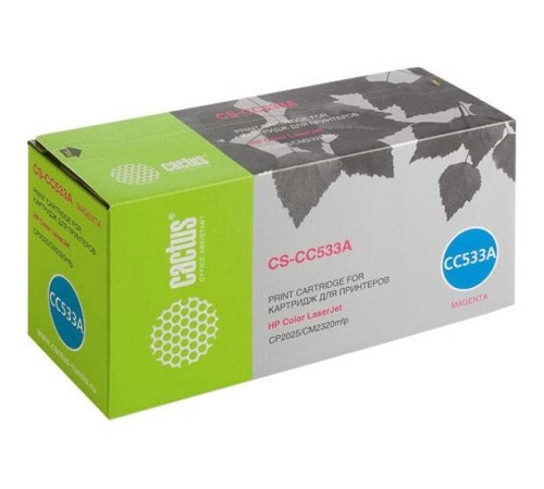 -/ Картридж лазерный Cactus CS-CC533A CC533A пурпурный (2800стр.) для HP CLJ CP2025/CM2320