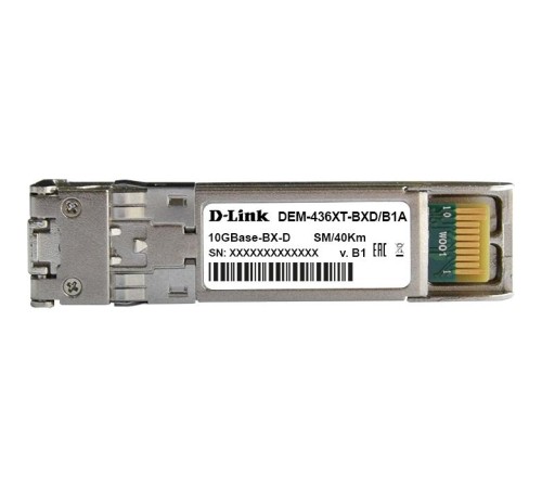 Трансивер/ 436XT-BXD/40KM WDM SFP+ Transceiver, 10GBase-ER, Simplex LC, TX: 1330nm, RX: 1270nm, Single-mode, 40KM Трансивер/ 436XT-BXD/40KM WDM SFP+ Transceiver, 10GBase-ER, Simplex LC, TX: 1330nm, RX: 1270nm, Single-mode, 40KM