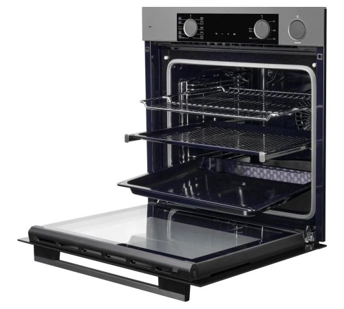 Электрический духовой шкаф Kuppersberg/ 60 см, 80 л, High-Tech, 10 режимов, ПАР, Soft Close, телескопические направляющие, серый Электрический духовой шкаф Kuppersberg/ 60 см, 80 л, High-Tech, 10 режимов, ПАР, Soft Close, телескопические направляющие, серый