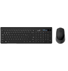 Комплект беспроводной Genius KM-8206S (клавиатура KB-7200 и мышь NX-8006S), Black, silent