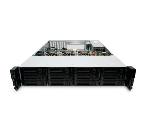 Серверный корпус/ 2U chassis; E-ATX, ATX, Micro-ATX, Mini-ITX MBs; 12 x 3.5'' hs; 1200W CRPS(1+1); no rails