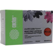 -/ Картридж струйный Cactus CS-PFI120M пурпурный (130мл) для Canon imagePROGRAF TM-200/TM-205/TM-300/TM